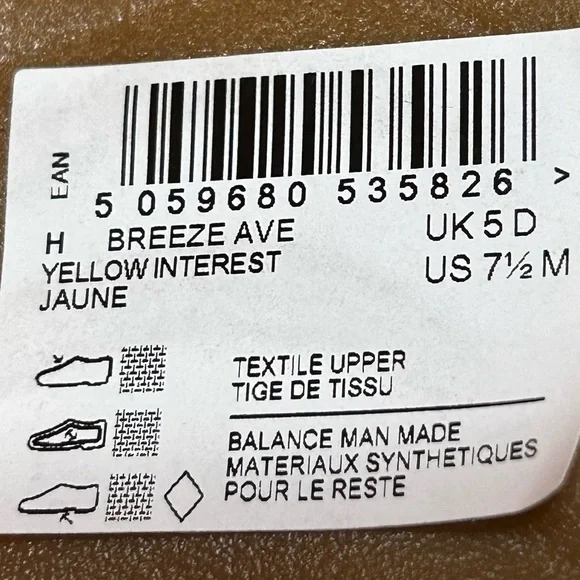 Clarks yellow Floral Canvas slip on casual shoes - Picture 6 of 6